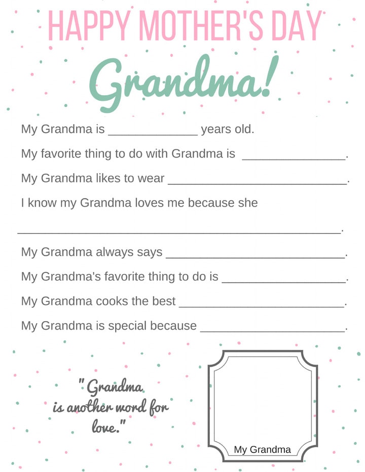 diy gifts for grandma on Mother's Day