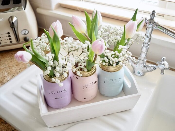diy Mothers Day gifts with mason jars