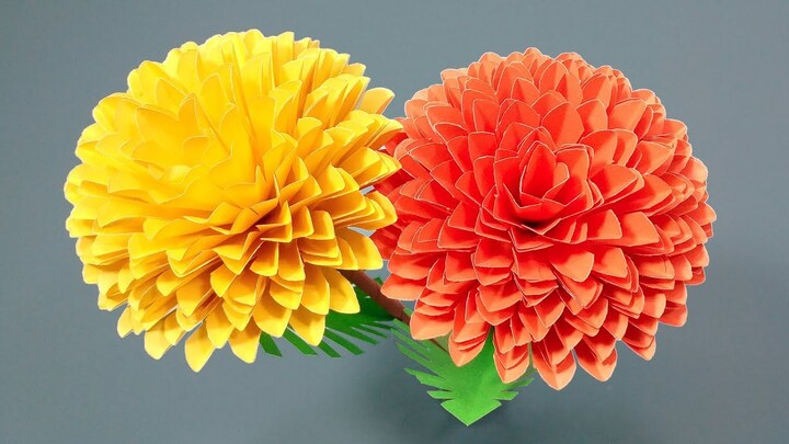 Mother's Day construction paper flowers