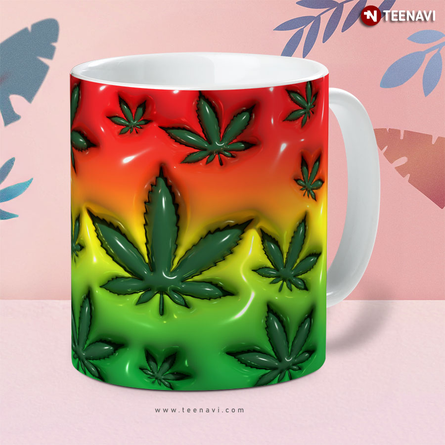 Weed Stoner Marijuana 3D Inflated Mug