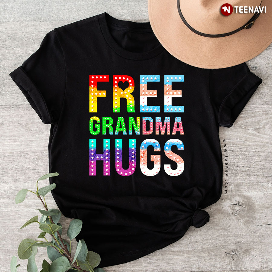 Free Grandma Hug LGBTQ+ Pride Transgender Bisexual T-Shirt