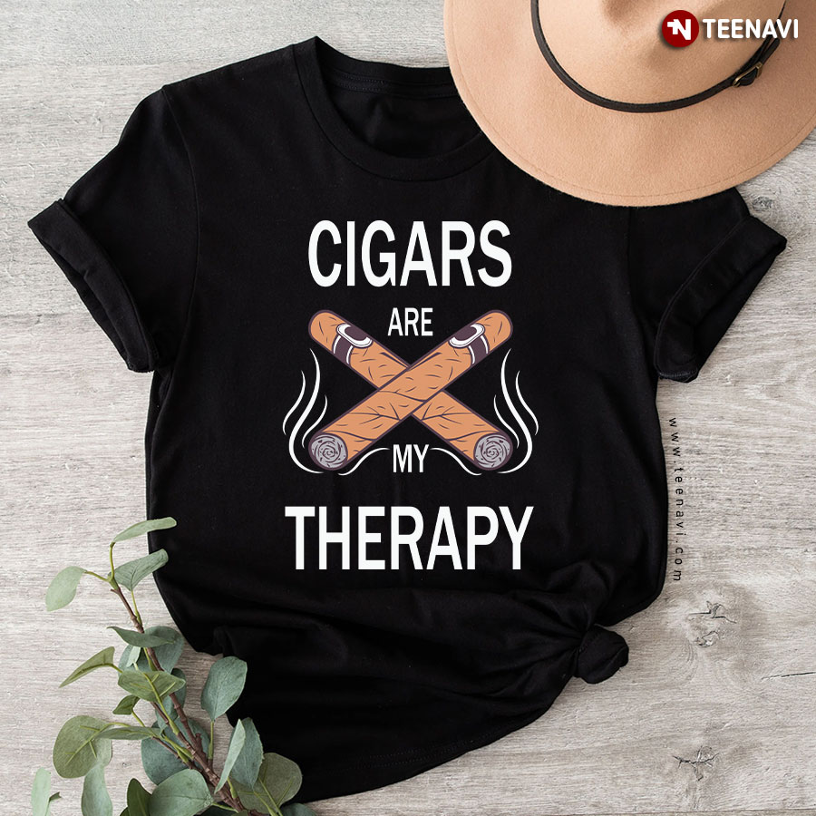 Cigars Are My Therapy Cigars Lover T-Shirt
