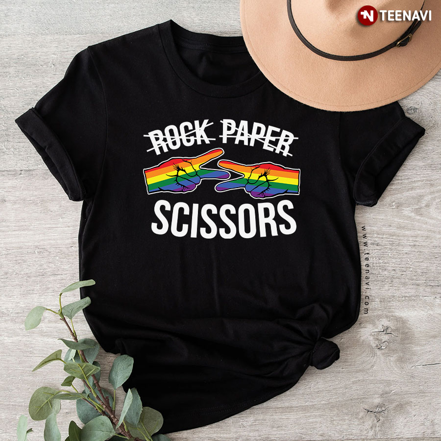 Rock Paper Scissors LGBT Pride T-Shirt