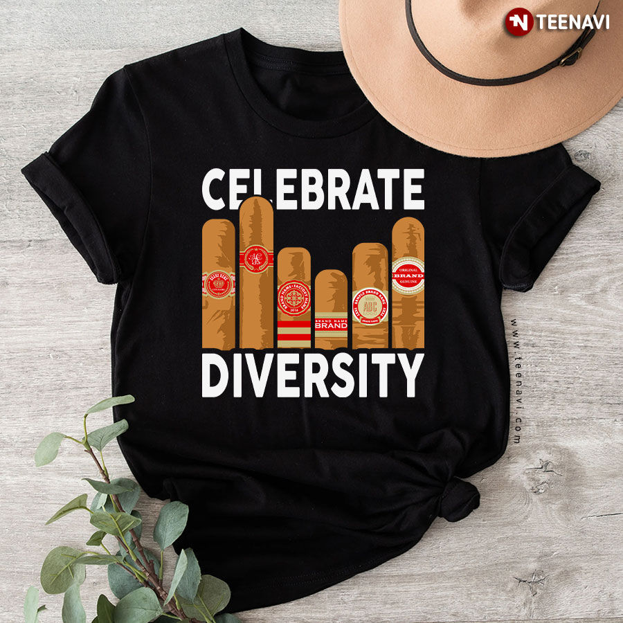 Celebrate Diversity Cigars Smoking Lover T-Shirt