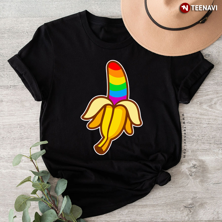LGBT Banana Rainbow Flag Pride T-Shirt