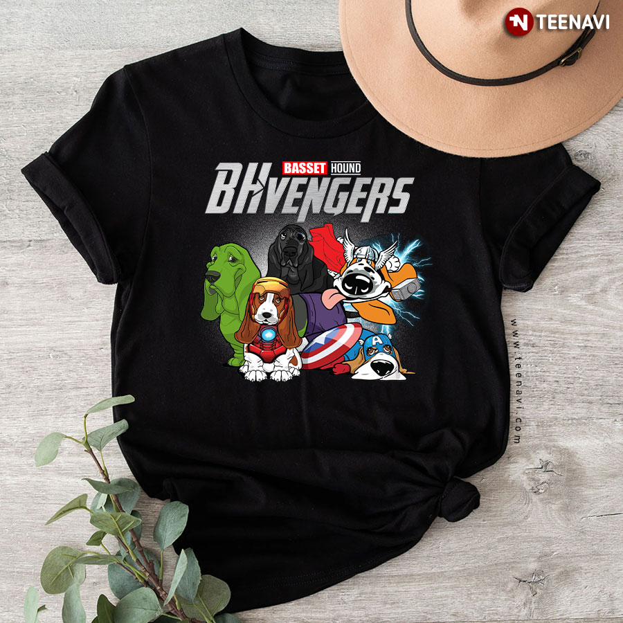 Basset Hound BHvengers Marvel Avengers Endgame T-Shirt
