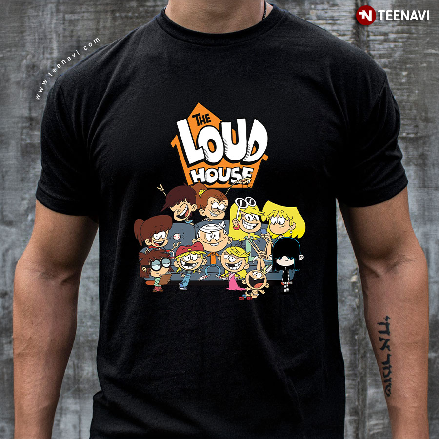 Nickelodeon The Loud House Men's T-Shirt - Group Graphic Short Sleeve Tee - View #7