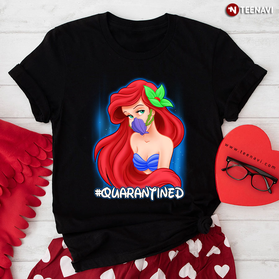 Disney The Little Mermaid #quarantined Pandemic T-Shirt