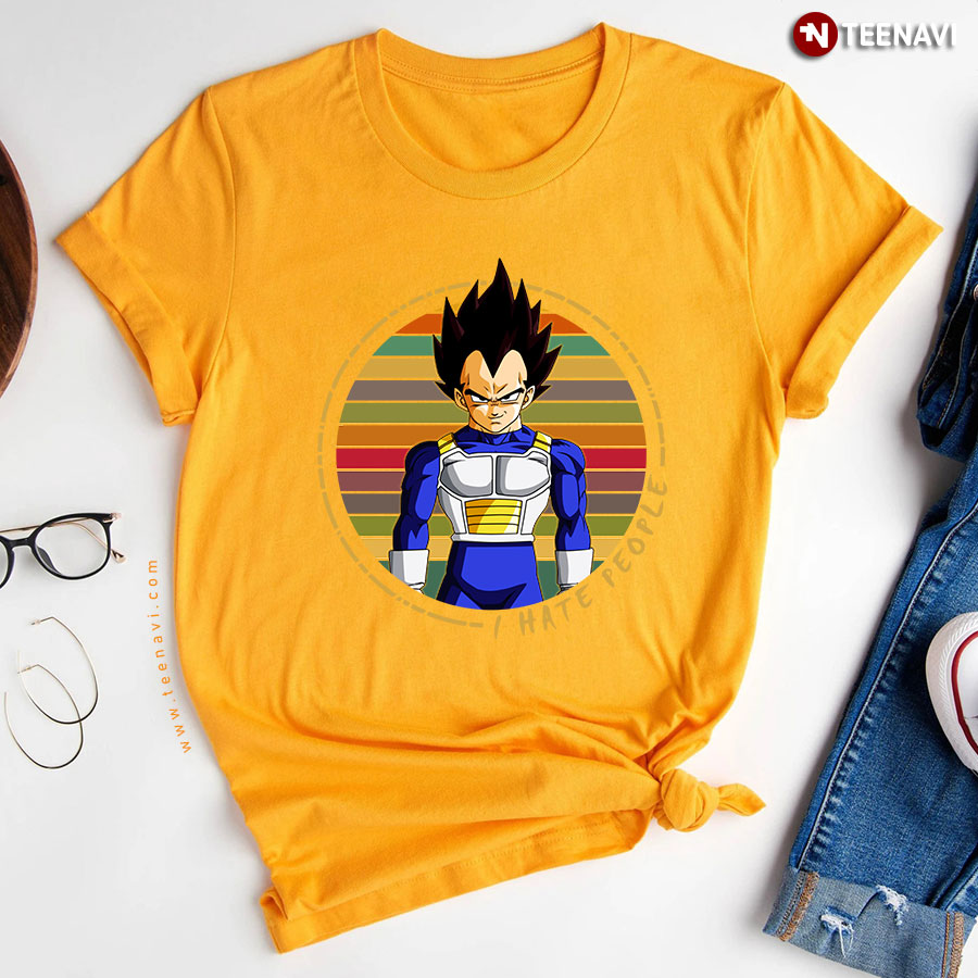 Vegeta Dragon Ball I Hate People Vintage