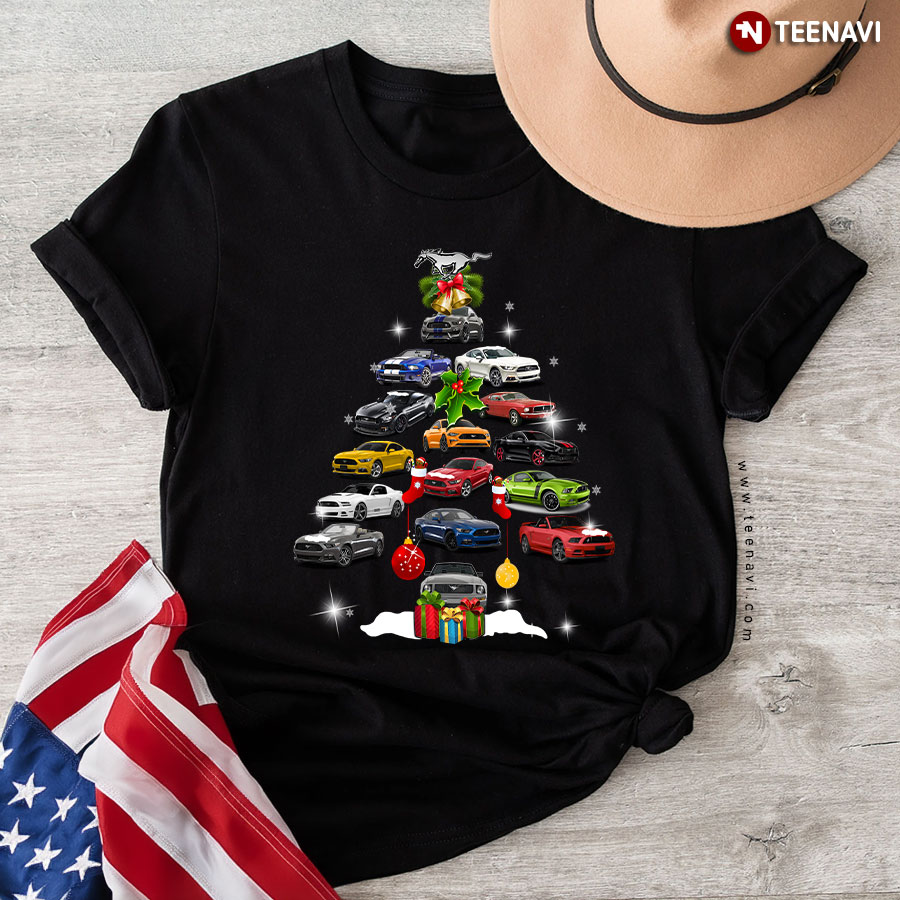 Mustang Christmas Tree T-Shirt