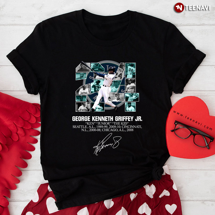 Geroge Kenneth Griffey Jr. Ken Junior The Kid Seattle Mariners Cincinnati Reds Chicago White Sox T-Shirt