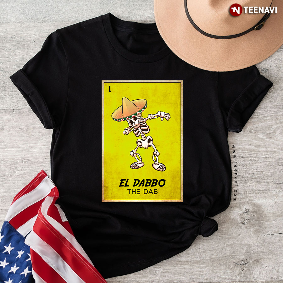 El Dabbo The Dab Mexican Dabbing Skeleton Halloween T-Shirt