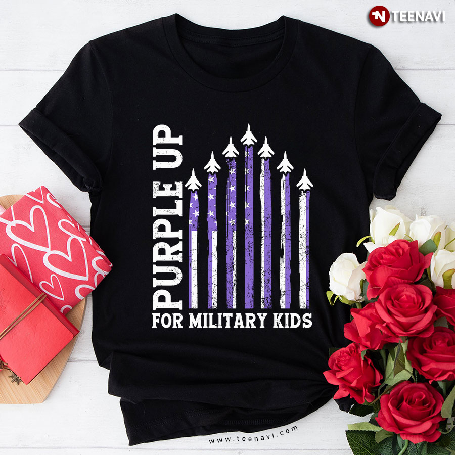 Purple Up For Military Kids T-Shirt