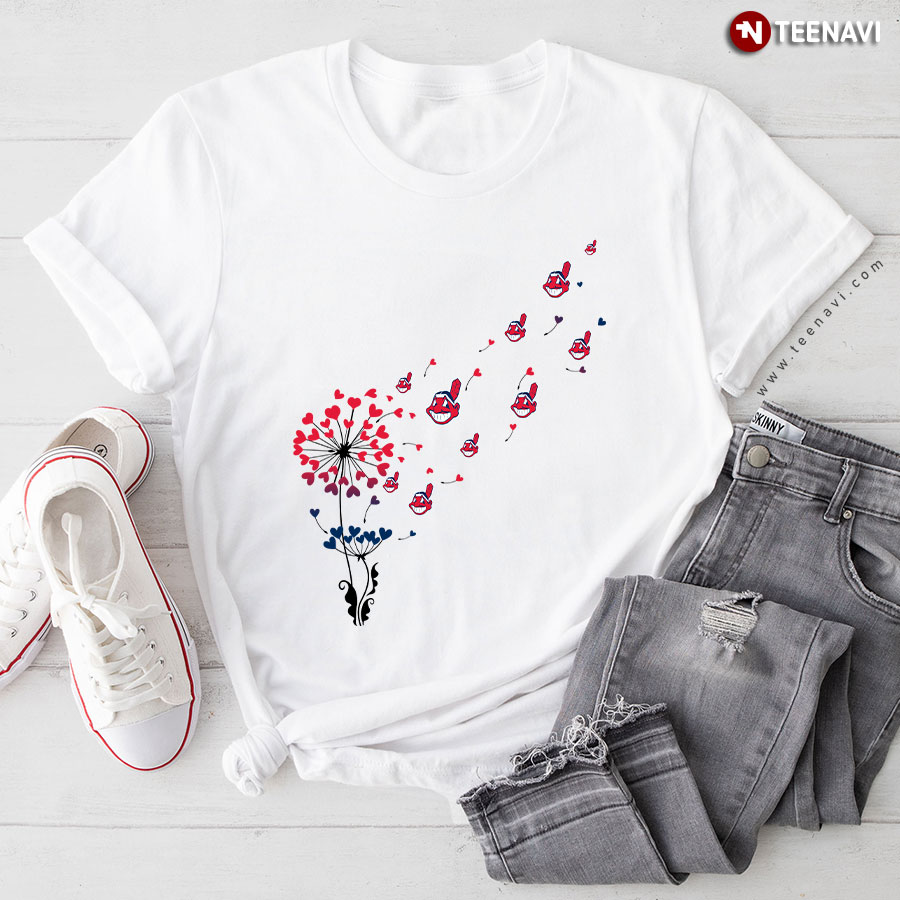 Dandelion Flower Cleveland Indians T-Shirt