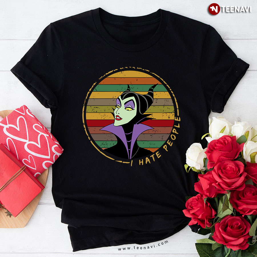 Disney Maleficent I Hate People Vintage T-Shirt
