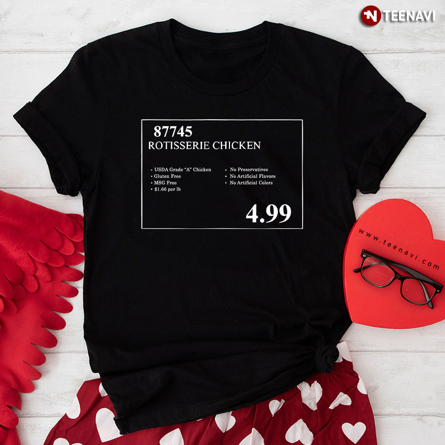 Funny Costco Rotisserie Chicken Price Tag T-Shirt