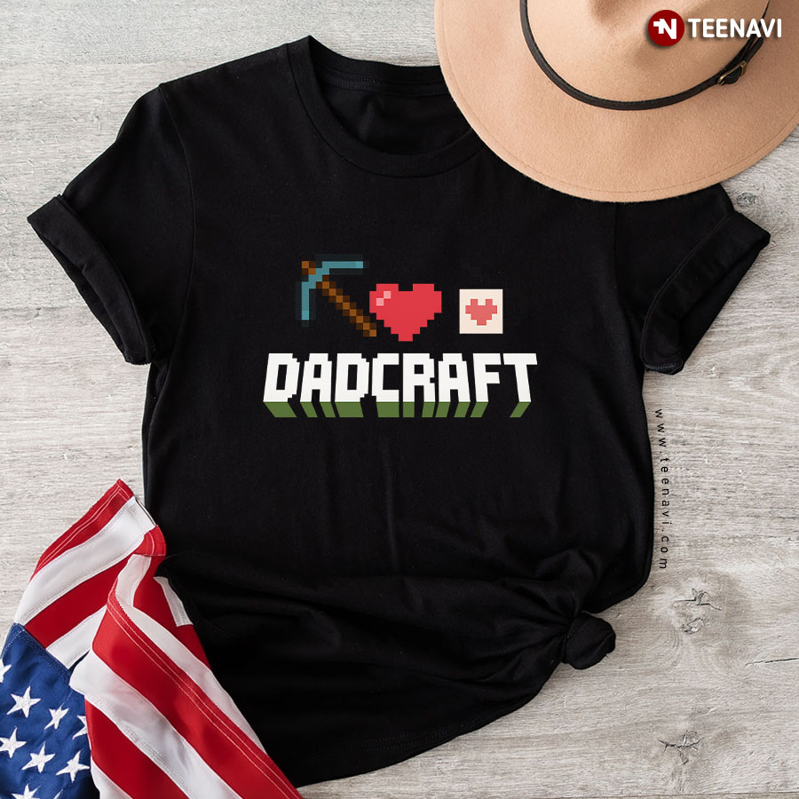 DadCraft Funny Gamer Dad Minecraft T-Shirt