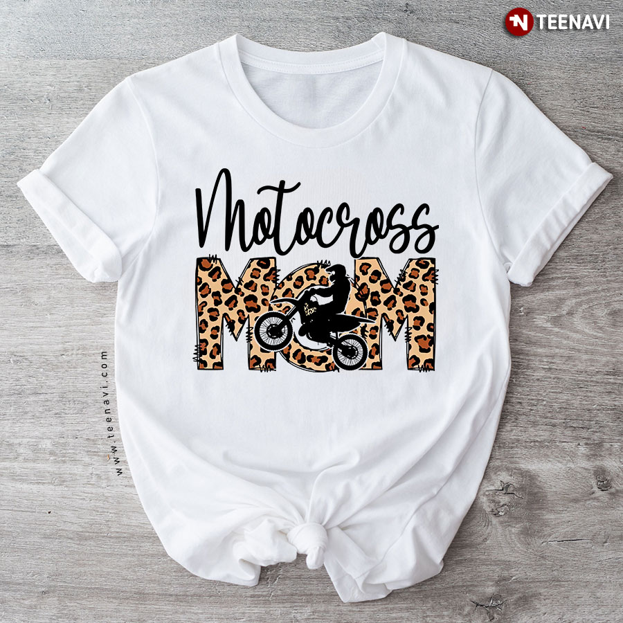 Motocross Mom Leopard T-Shirt