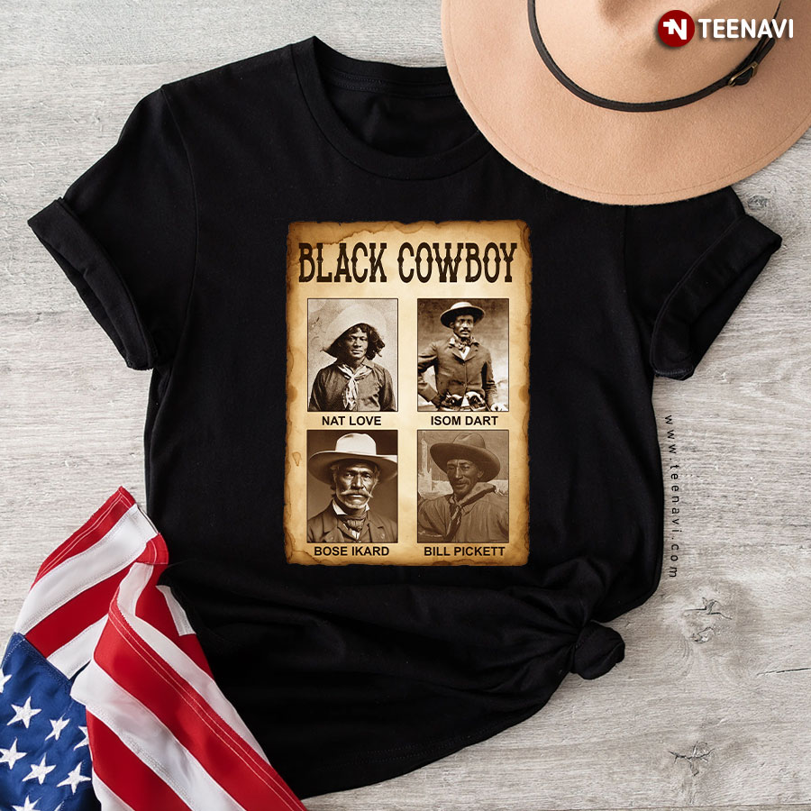 Black Cowboy History, Bose Ikard & Isom Dart T-Shirt