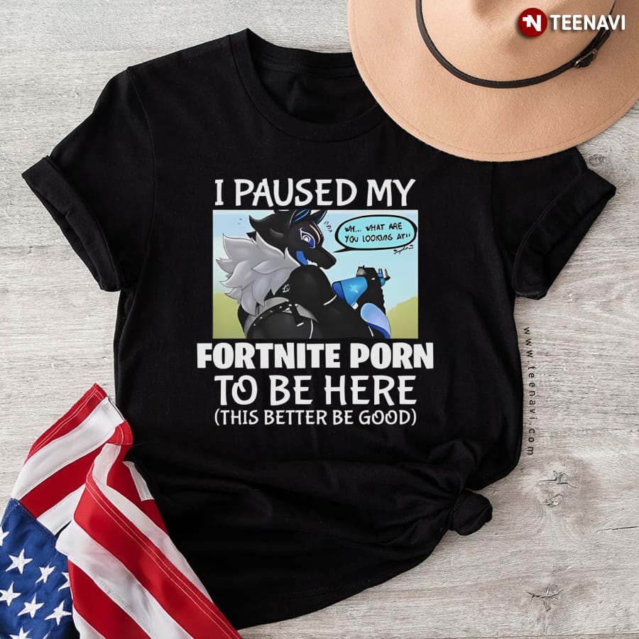 I Paused My Fortnite Porn To Be Here T-Shirt