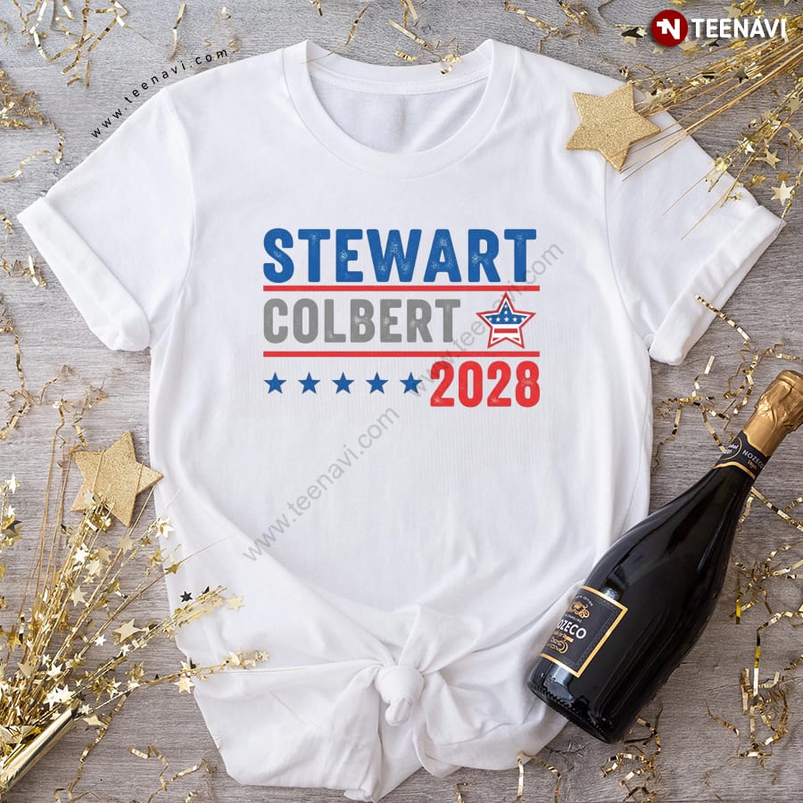 Stewart Colbert 2028 Presidential Election T-Shirt