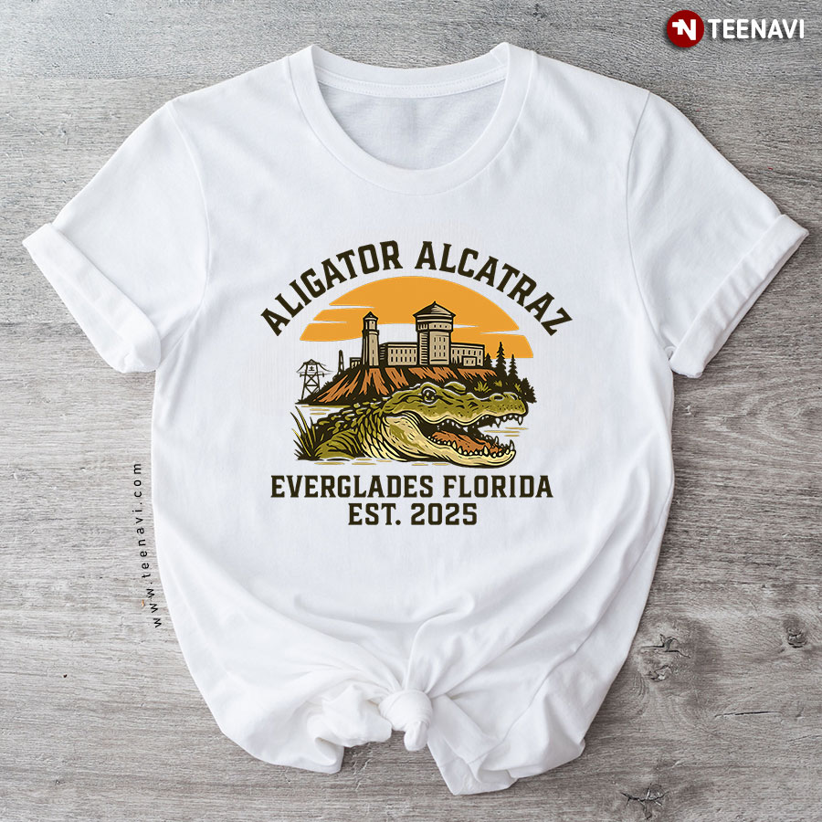 Alligator Alcatraz Everglades Florida Est 2025 T-Shirt