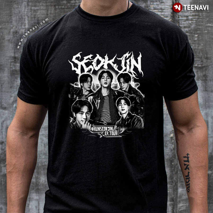 アイドル RUNSEOKJIN_epTOUR T-SHIRT (EU VER.) Embroidered Oversized T-shirt - Runseokjin Ep Tour - Etsy