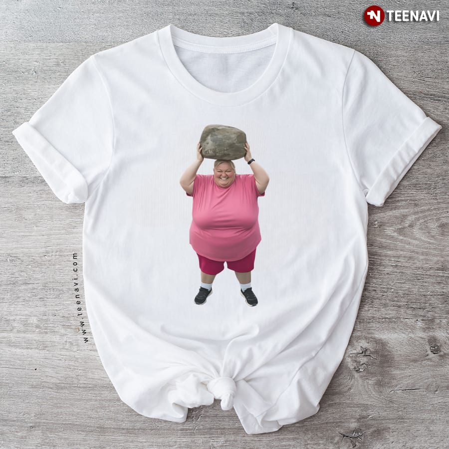 AI Glass Bridge Rock Lady T-Shirt