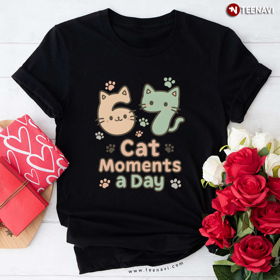 67 Cat Moments A Day Six Seven T-Shirt