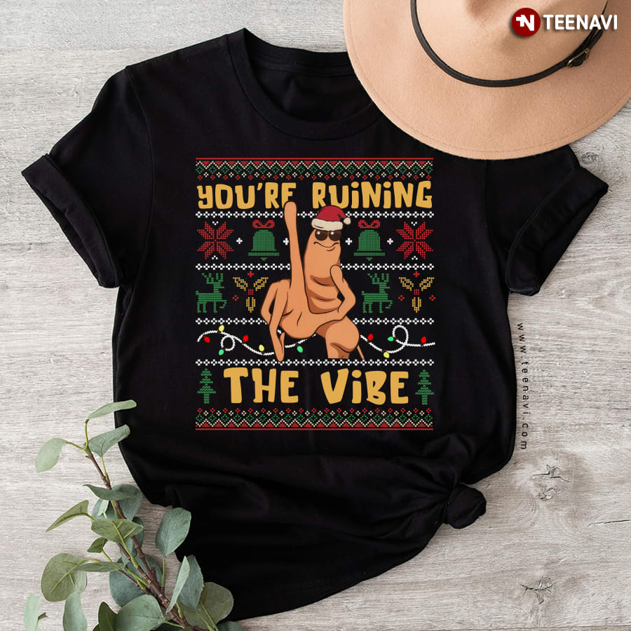 Marcus The Worm You’re Ruining The Vibe Christmas T-Shirt