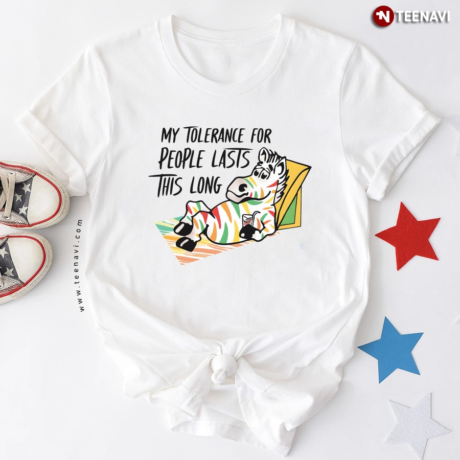 My Tolerance For People Lasts This Long Horse T-Shirt