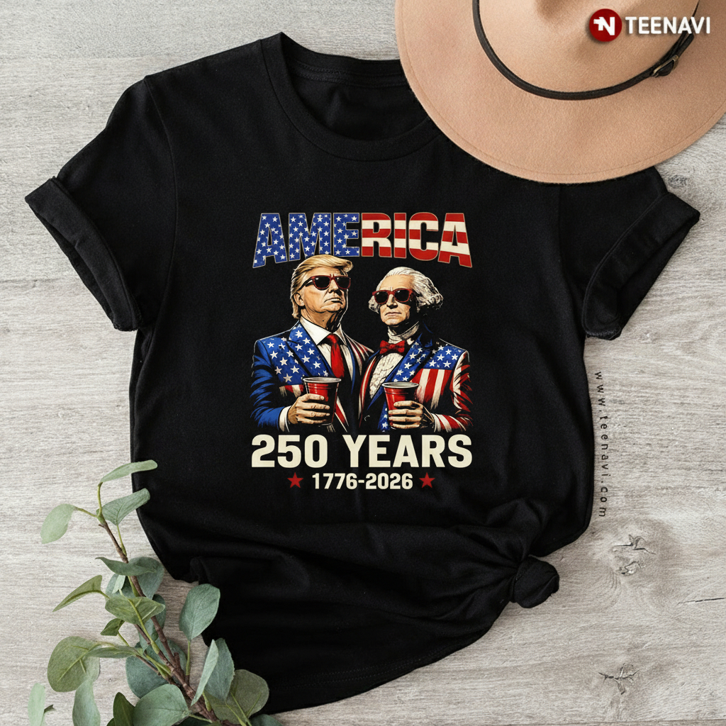 American 250th Anniversary 1776-2026 Patriotic Men's T-Shirt