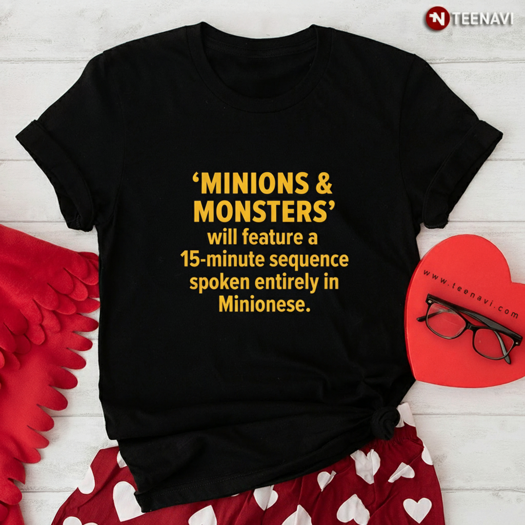 Minions and Monsters Movie Quote Funny Minion Fan Gift T-Shirt