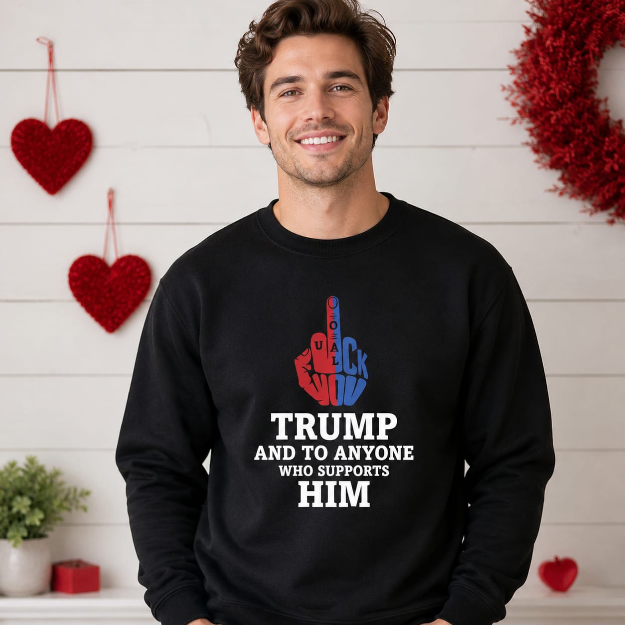 Anti-Trump Political Statement Funny Quote Men's Women's T-Shirt Anti-Trump Political Statement Funny Quote Men's Women's T-Shirt
