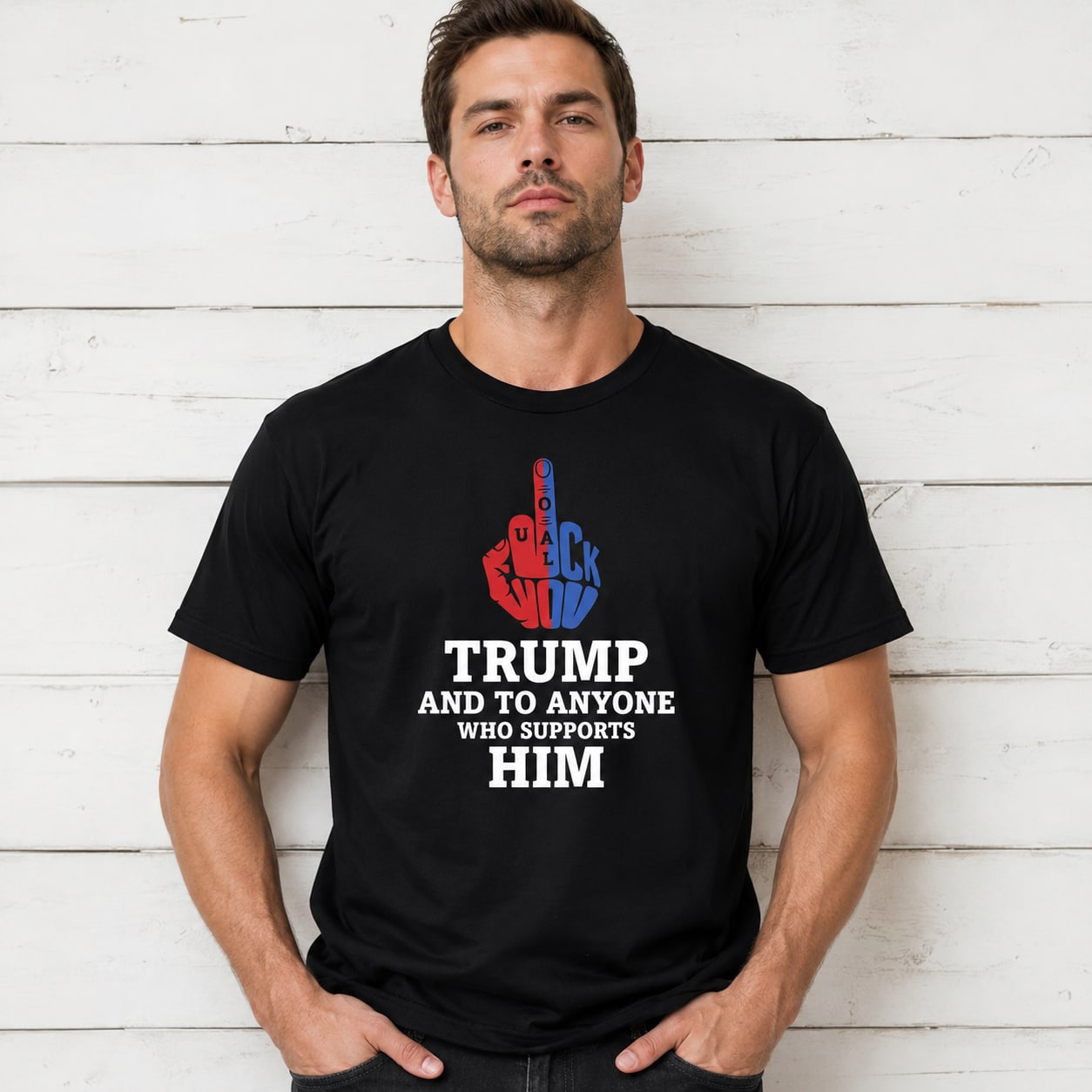 Anti-Trump Political Statement Funny Quote Men's Women's T-Shirt Anti-Trump Political Statement Funny Quote Men's Women's T-Shirt