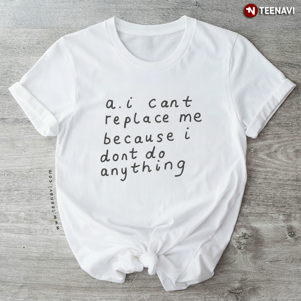 AI Can't Replace Me Because I Don't Do Anything Funny Job T-Shirt