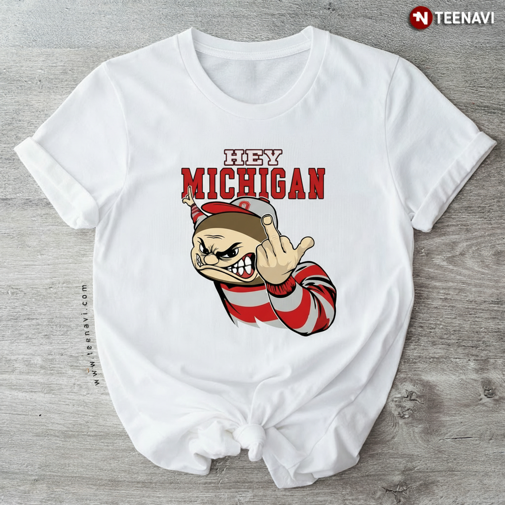 Ohio State Buckeyes Football Fan Middle Finger T-Shirt