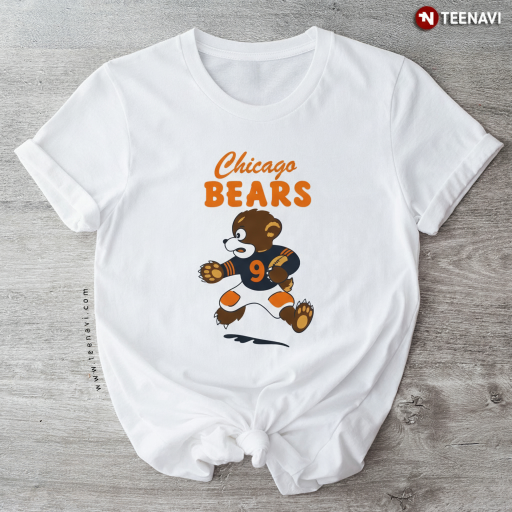Chicago Bears Football Bear Mascot Number 9 T-Shirt