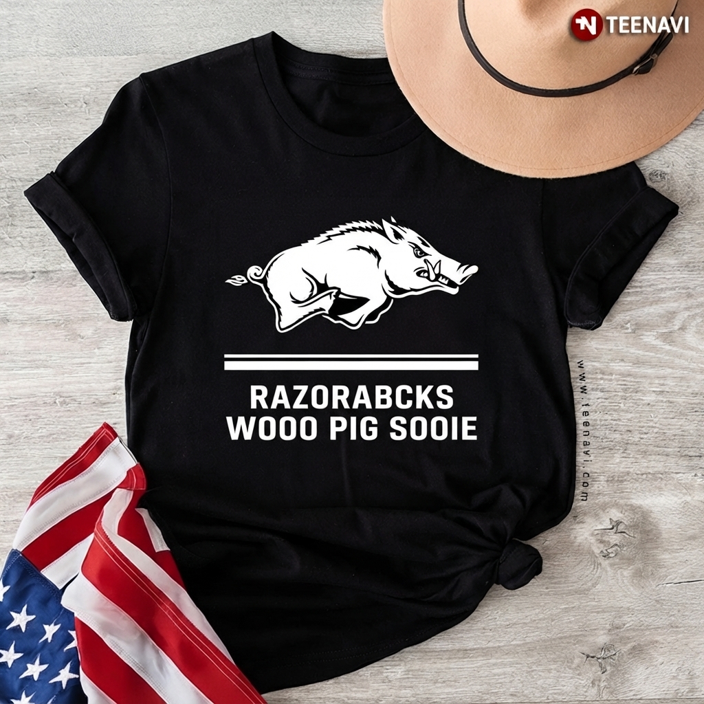 Arkansas Razorbacks Woo Pig Sooie Boar T-Shirt