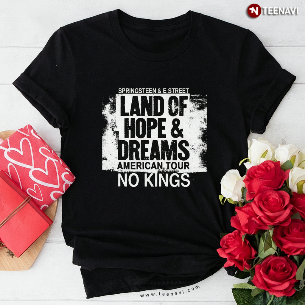 Springsteen Land of Hope Dreams No Kings American Tour T-Shirt